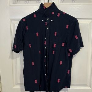 Club Room Pineapple Button Down T-Shirt